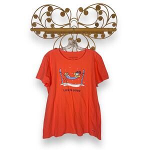 Life Is Good Jackie Ski Hammock Women's Large Crusher tee short sleeve